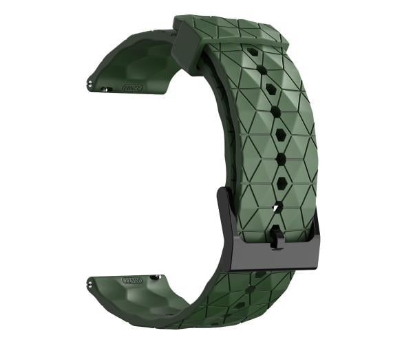 Ремешок силиконовый Structural Rhombus для KOSPET Magic P10 R10/Tank T4 M4/Orb/Pulse 22 мм Темно-зеленый