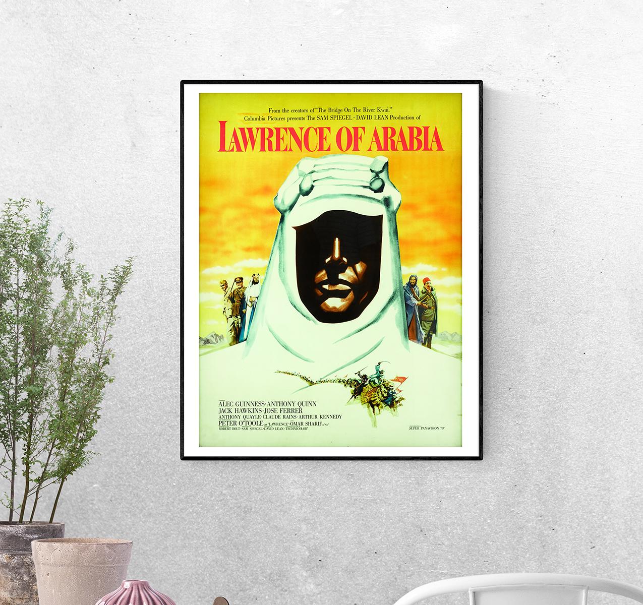 Постер Лоуренс Аравийский 1962 г. Режиссёр Дэвид Лин формат А-5 (Afisha2050007_Poster)