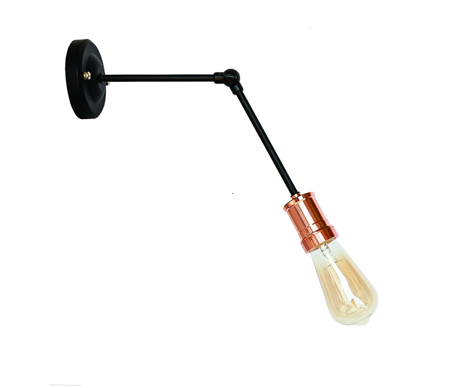 Бра Levistella Lofty с патроном AMP20 Черный/Розовое золото (1963530783)