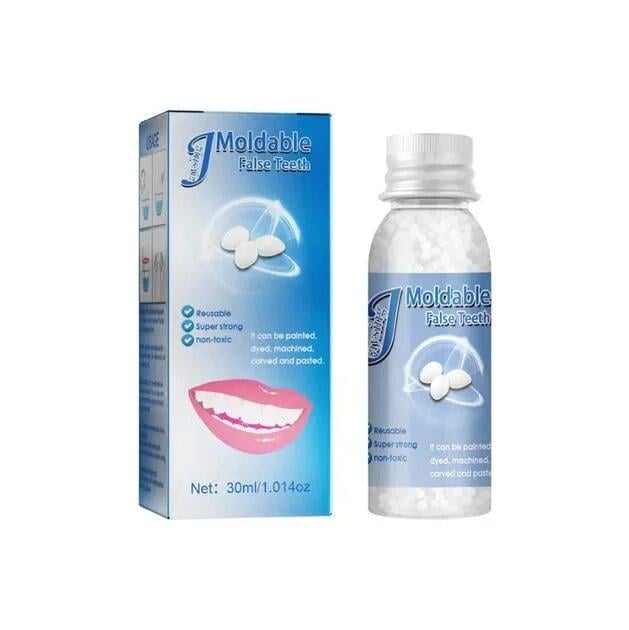 Клей для ремонта и временного наполнения искусственных/сломанных зубов гранулированный 30 мл