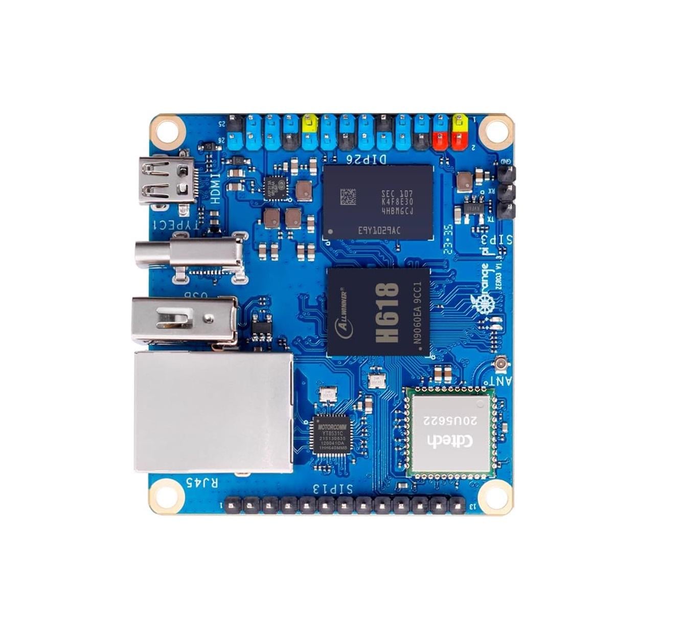 ПК одноплатный Orange Pi Zero 3 1,5GB RAM Allwinner H618 WiFi Bluetooth MicroHDMI для IoT/DIY (00-00026688) ПК одноплатный Orange Pi Zero 3 1,5GB RAM Allwinner H618 WiFi Bluetooth MicroHDMI для IoT/DIY (00-00026688)
