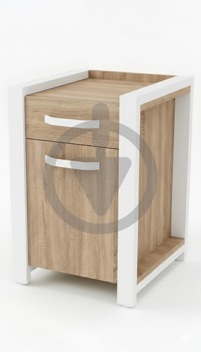 Тумба RoMax LOFT приставная металлический каркас 60х45х40 см ДСП Дуб Сонома/Белый (tumba_loft-60x45-sonoma_wh) Тумба RoMax LOFT приставная металлический каркас 60х45х40 см ДСП Дуб Сонома/Белый (tumba_loft-60x45-sonoma_wh)