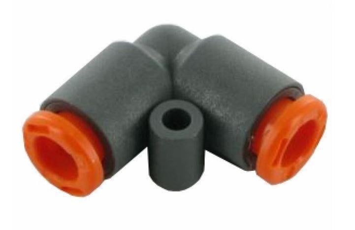 Фитинг пневматический быстросъемный прямой спасатель армированный пластик push-in трубки Ø 4/4 мм (PF00400404)