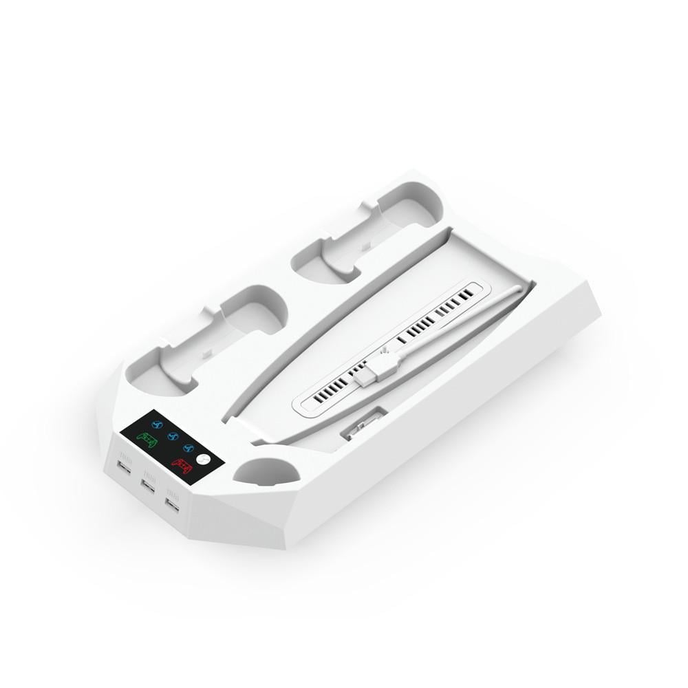 Док-станція для PlayStation 5 Dualsense з LED зарядкою для 2-х геймпадів Білий (35421425)
