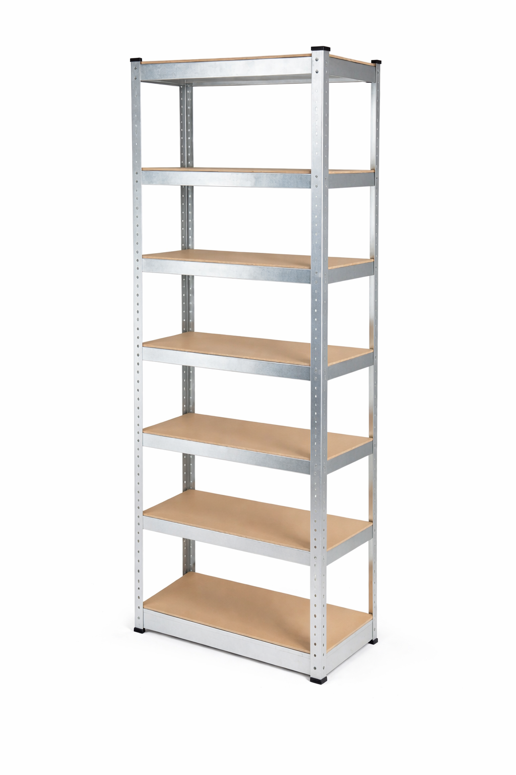 Стеллаж SpaceMax металлический оцинкованный 7 полки МДФ 270x80x30 см (27080307)