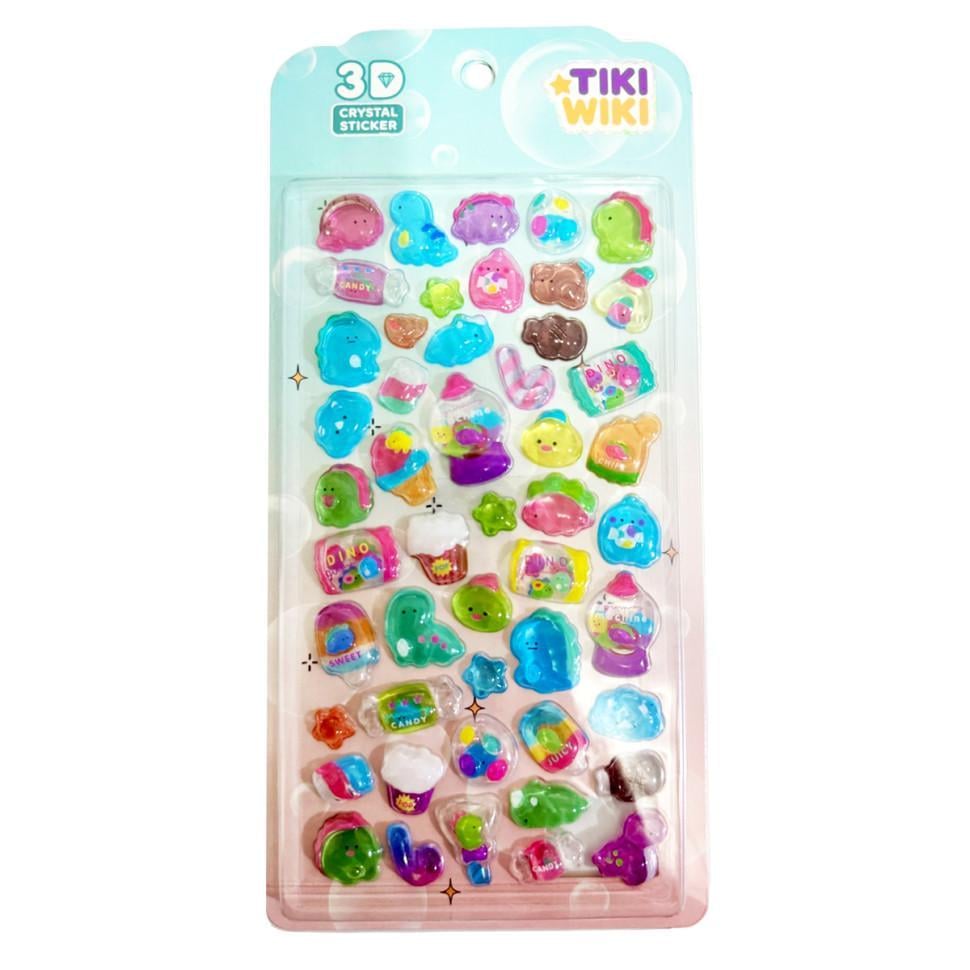 Набор 3D-наклеек Тики вдохновения Tiki Wiki серии Crystal Цветной (TN-162-N-135)