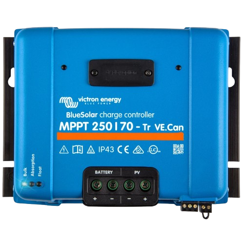 Контроллер заряда солнечной батареи Victron Energy BlueSolar MPPT 250/70-Tr VE.Can 12/24/48 В 70 A Blue
