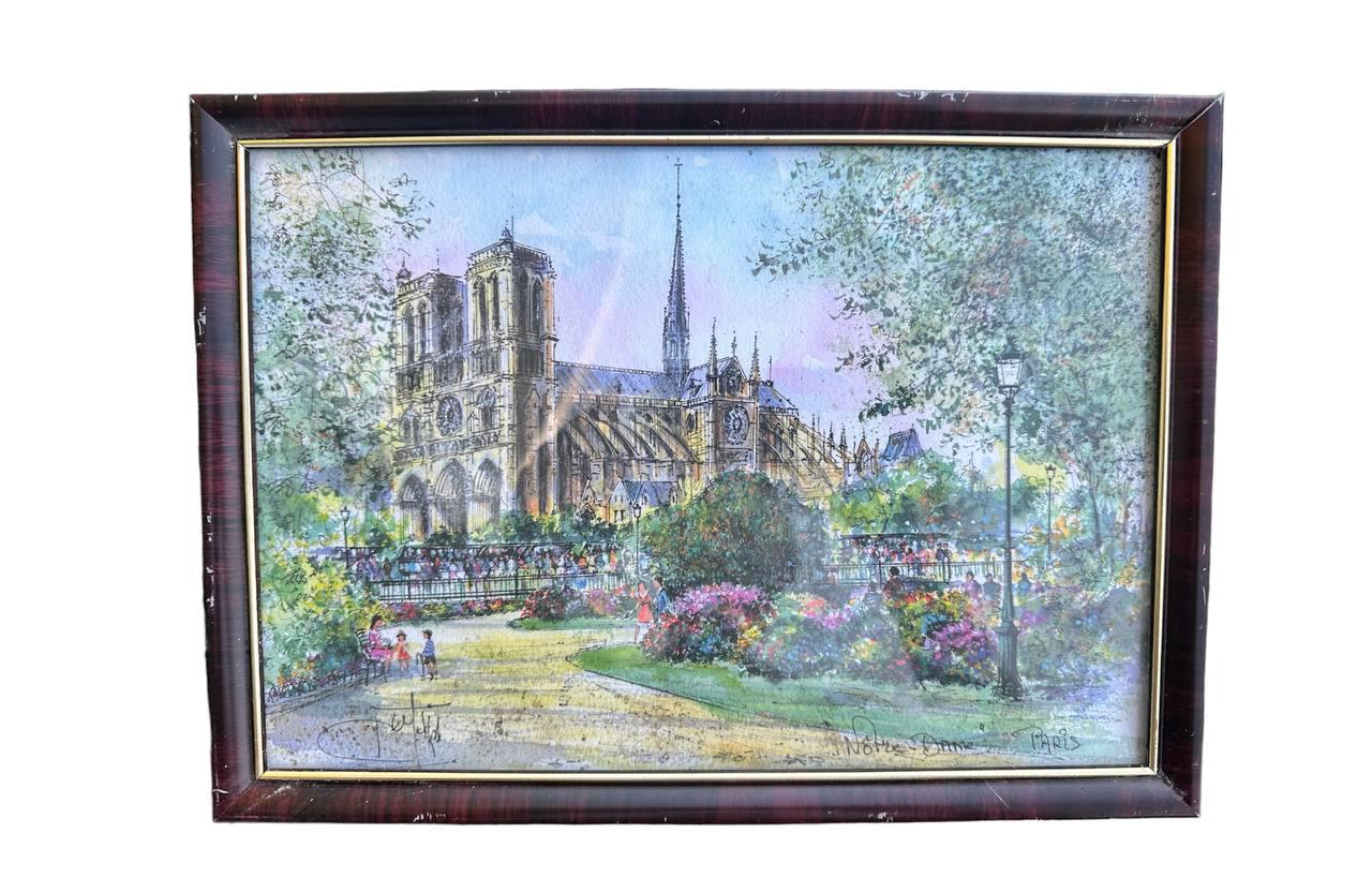 Картина на стену Notre Dame Paris 32х24 см (12299175)