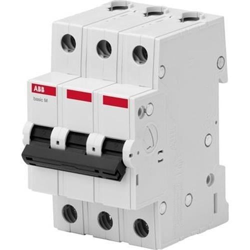 Автоматичний вимикач ABB 63A 4,5kA 3 полюси тип C BMS413C63 (19888)