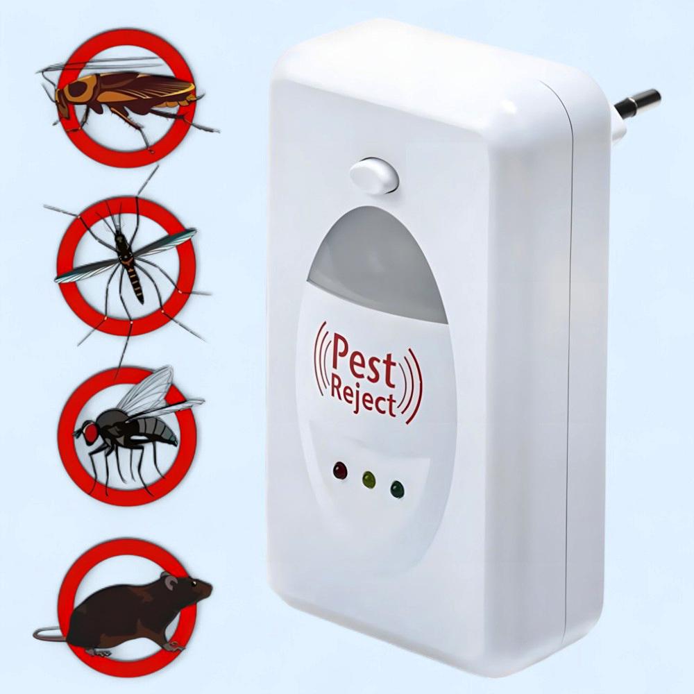 Ультразвуковой отпугиватель мышей и насекомых Pest Reject от сети 220В - фото 2