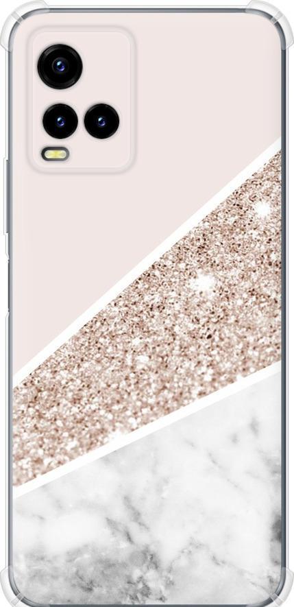 Чехол на Vivo Y33s Пастельный мрамор (4342sp-2643-42517)