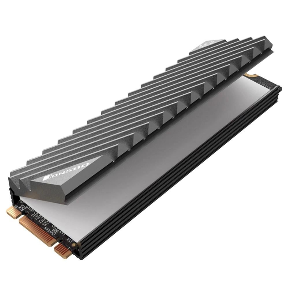 Радиатор охлаждения Jonsbo для SSD M.2 NVMe 2280 с термопрокладкой алюминиевый Серый (M160019)
