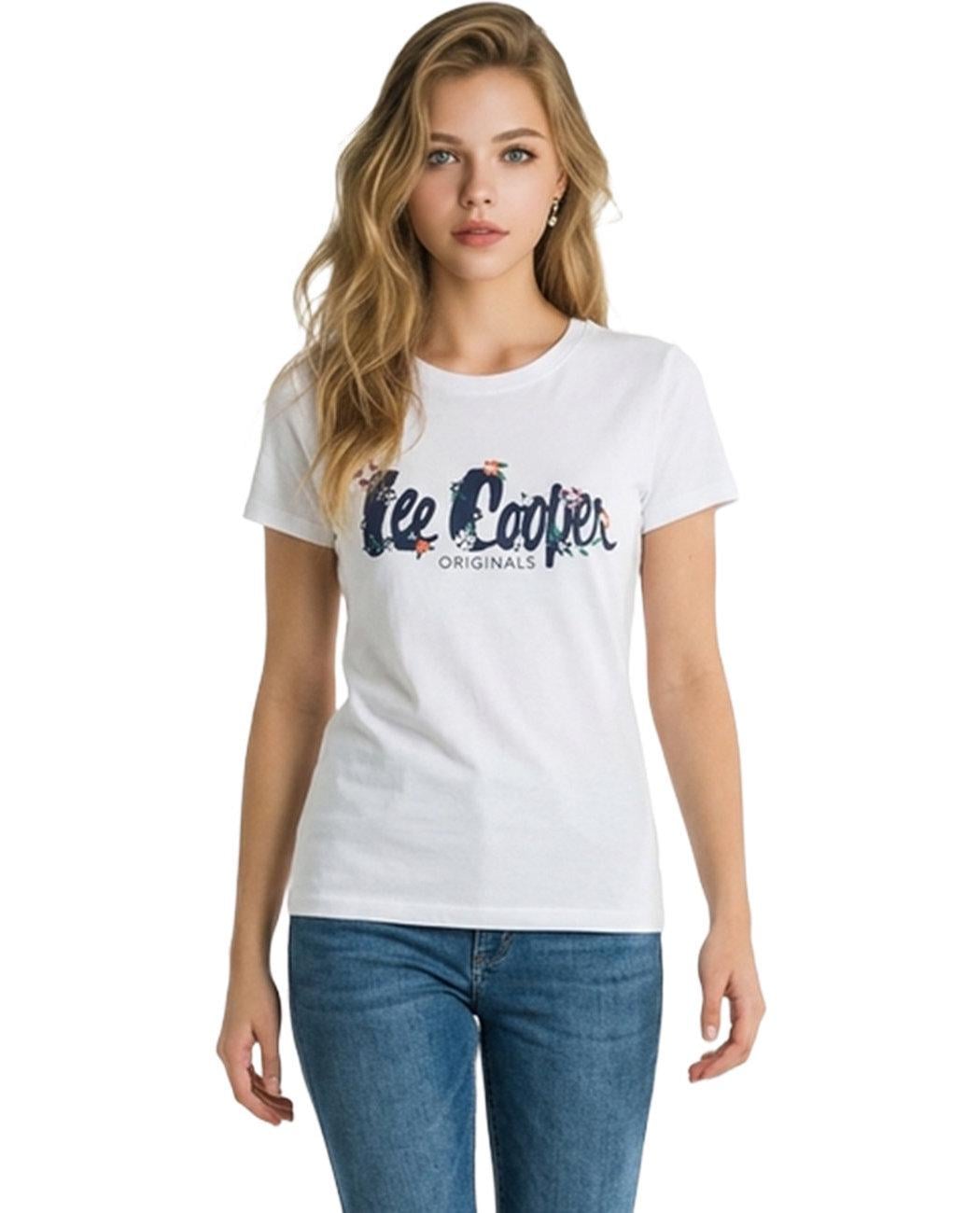 Футболка жіноча Lee Cooper Classic 65829630 L Білий (2658296304302)