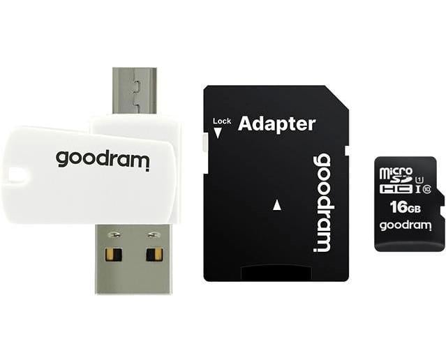 Карта памяти MicroSDXC Goodram M1A4-0160R12 16 ГБ с адаптером (0d315b10)