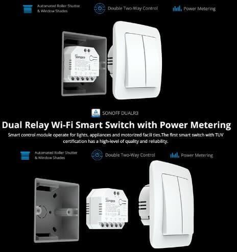 Wi-Fi реле Sonoff Dual R3 2 канала DIY с мониторингом - фото 7