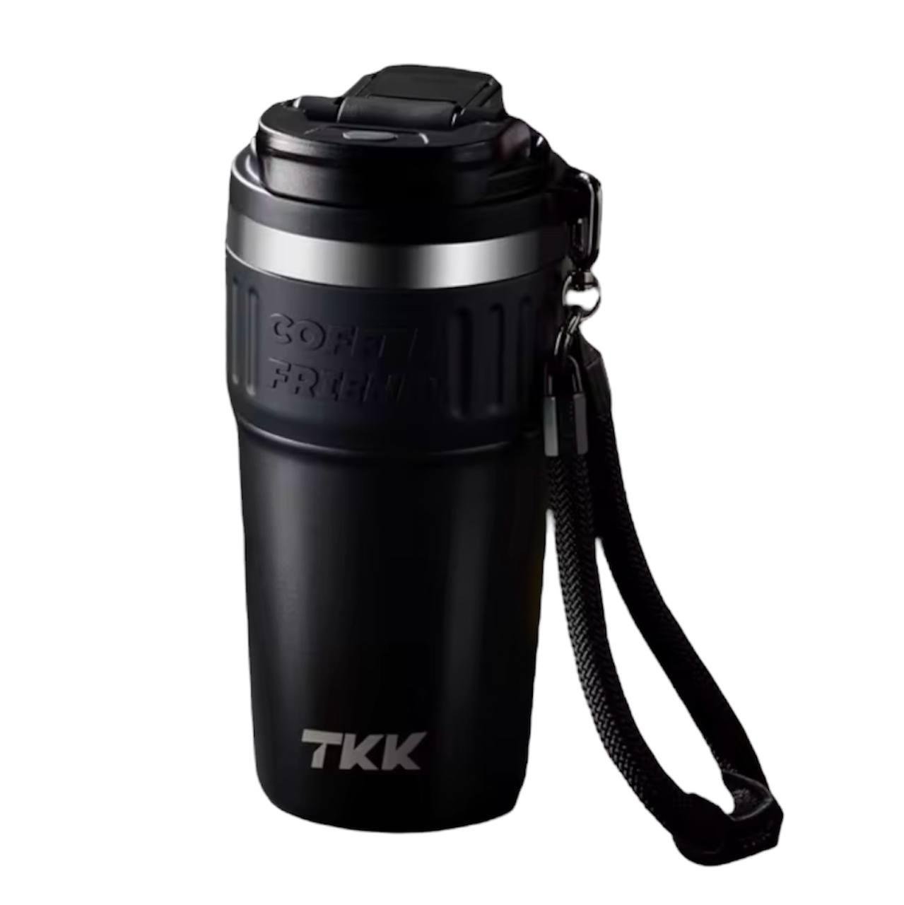 Кружка-термос із захистом від проливання дві напувалки 630 мл Чорний (2472801239) - фото 1 Кружка-термос із захистом від проливання дві напувалки 630 мл Чорний (2472801239) - фото 1