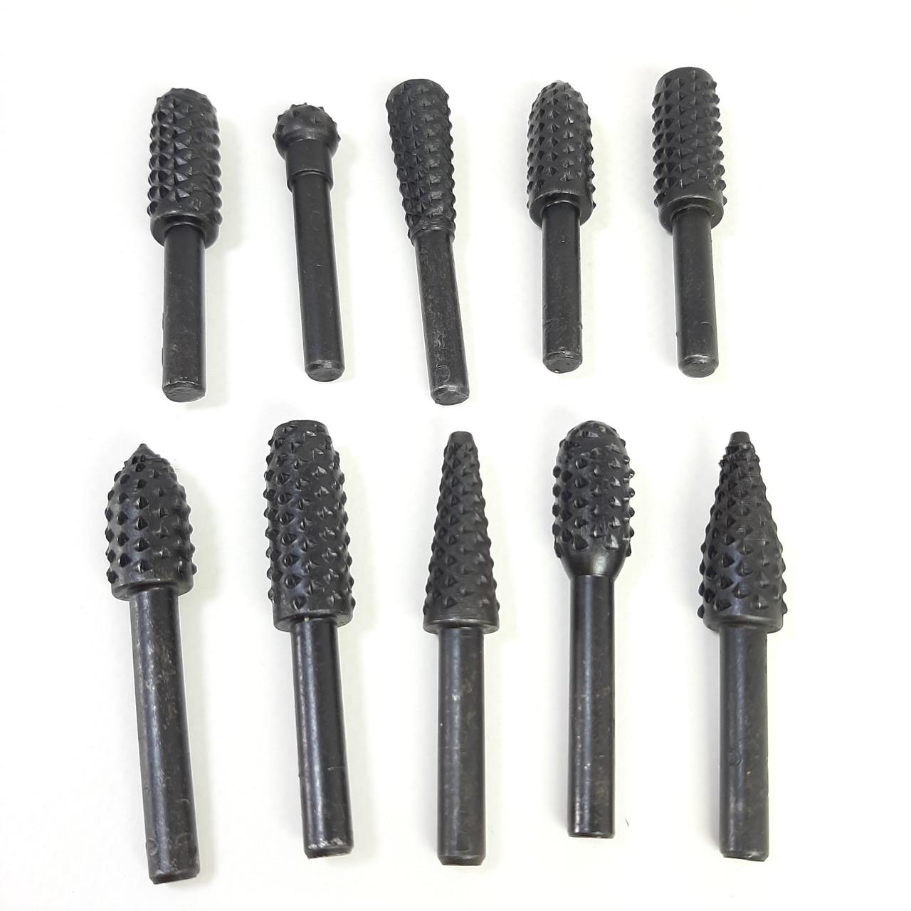 Набор бор-фрез по металлу и дереву 10 шт. (KG-12934)