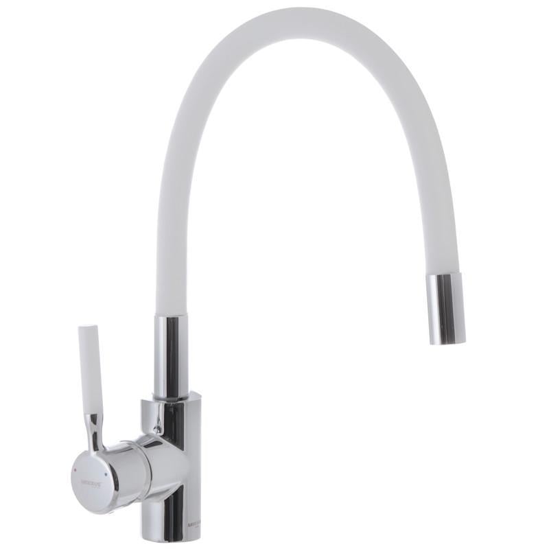 Смеситель для кухни MIXXUS PREMIUM RIO 011 с силиконовым изливом Белый (MI5814) Смеситель для кухни MIXXUS PREMIUM RIO 011 с силиконовым изливом Белый (MI5814)