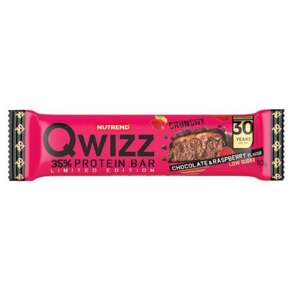 Спортивний батончик протеїновий NUTREND Qwizz Protein Bar Chocolate Raspberry 60 г (28351725) Спортивний батончик протеїновий NUTREND Qwizz Protein Bar Chocolate Raspberry 60 г (28351725)