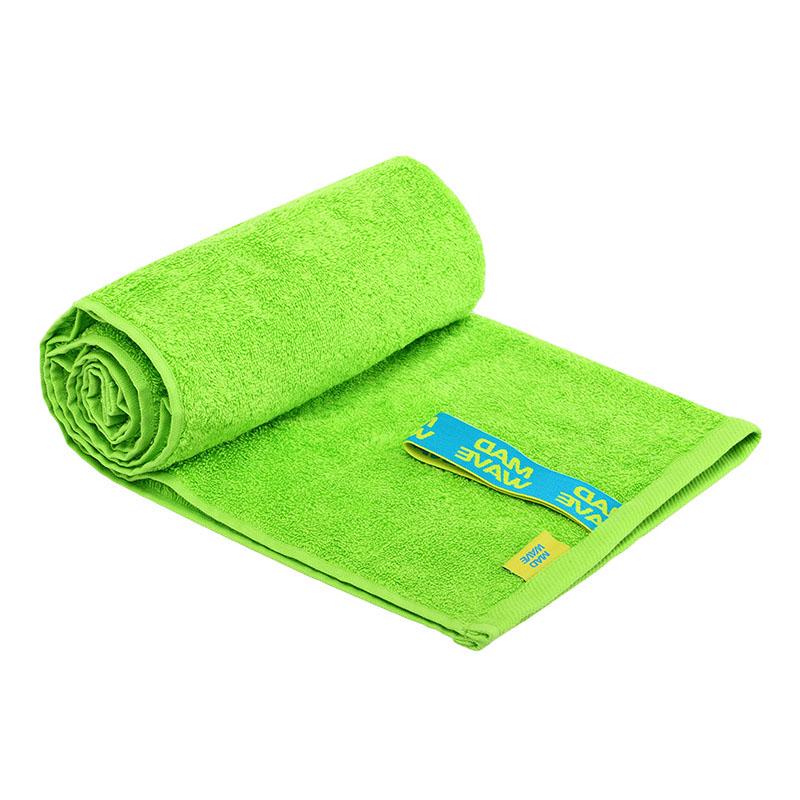Рушник спортивний Mad Wave Cotton Soft Terry M0762011 Зелений (33444008)