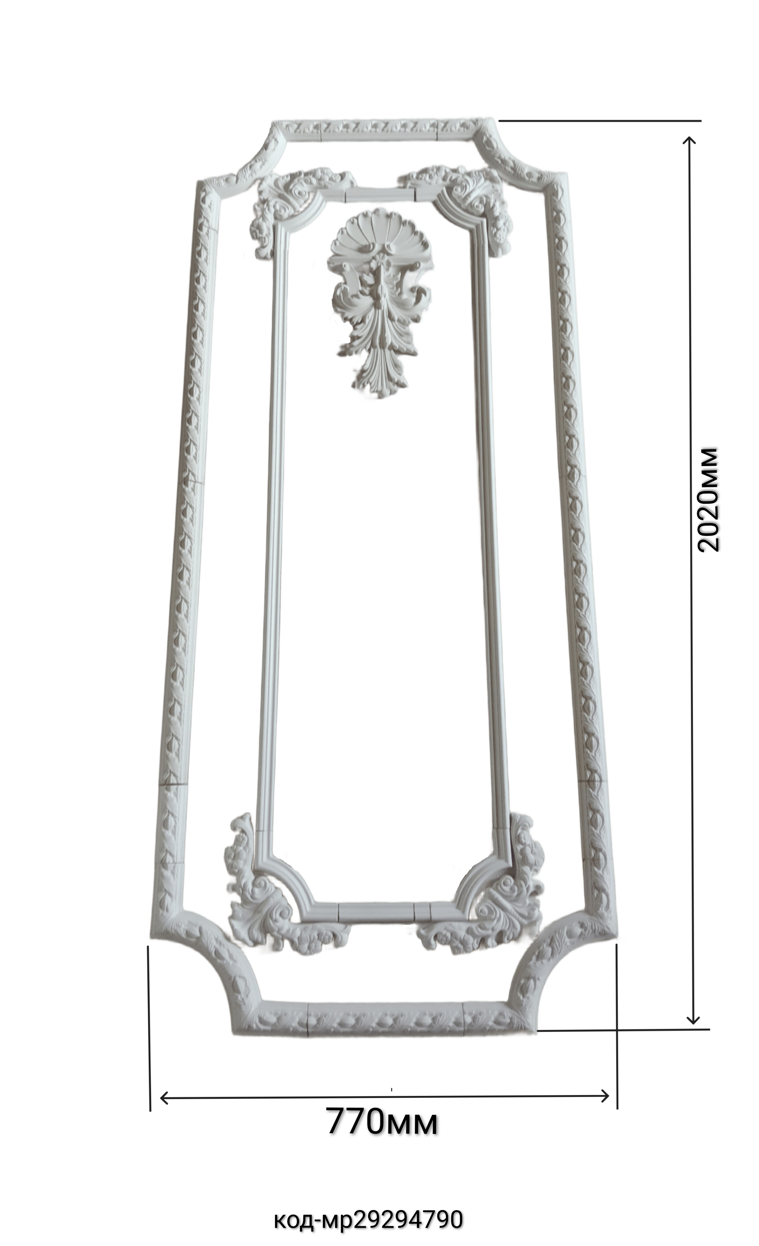Рамка декоративная двойная гипсовая 2020/770 мм (29294790) - фото 2