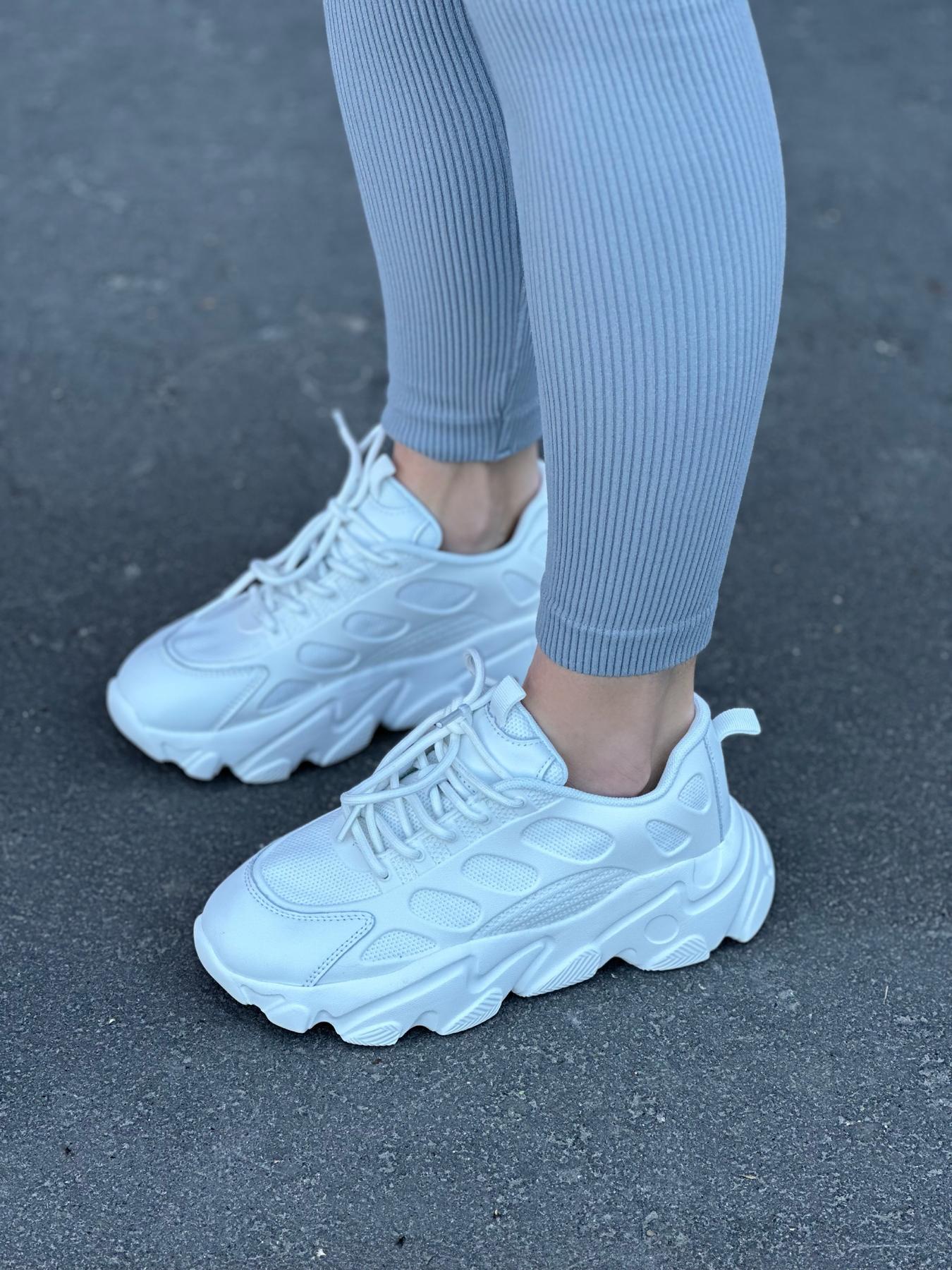 Кроссовки женские натуральная кожа/текстиль р. 37 Белый (9546394) - фото 6 Кроссовки женские натуральная кожа/текстиль р. 37 Белый (9546394) - фото 6