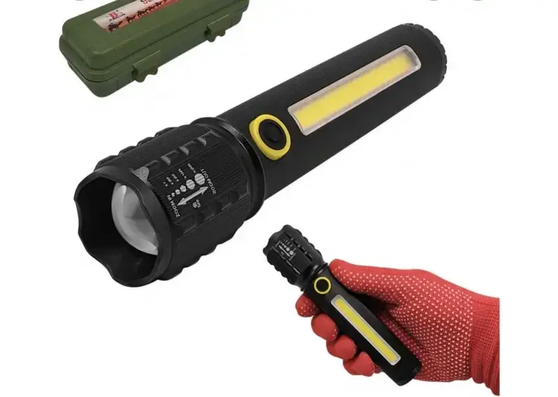 Фонарь BL-C72-P50 диод и COB в пластиковом контейнере (BL-C72) - фото 2