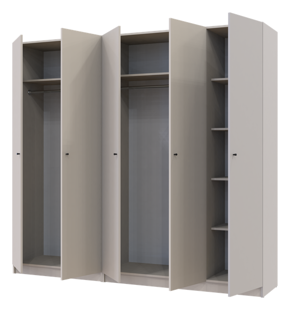 Шкаф для одежды Doros Промо 2+3 ДСП 225х48х204 см Кашемир (26512609)