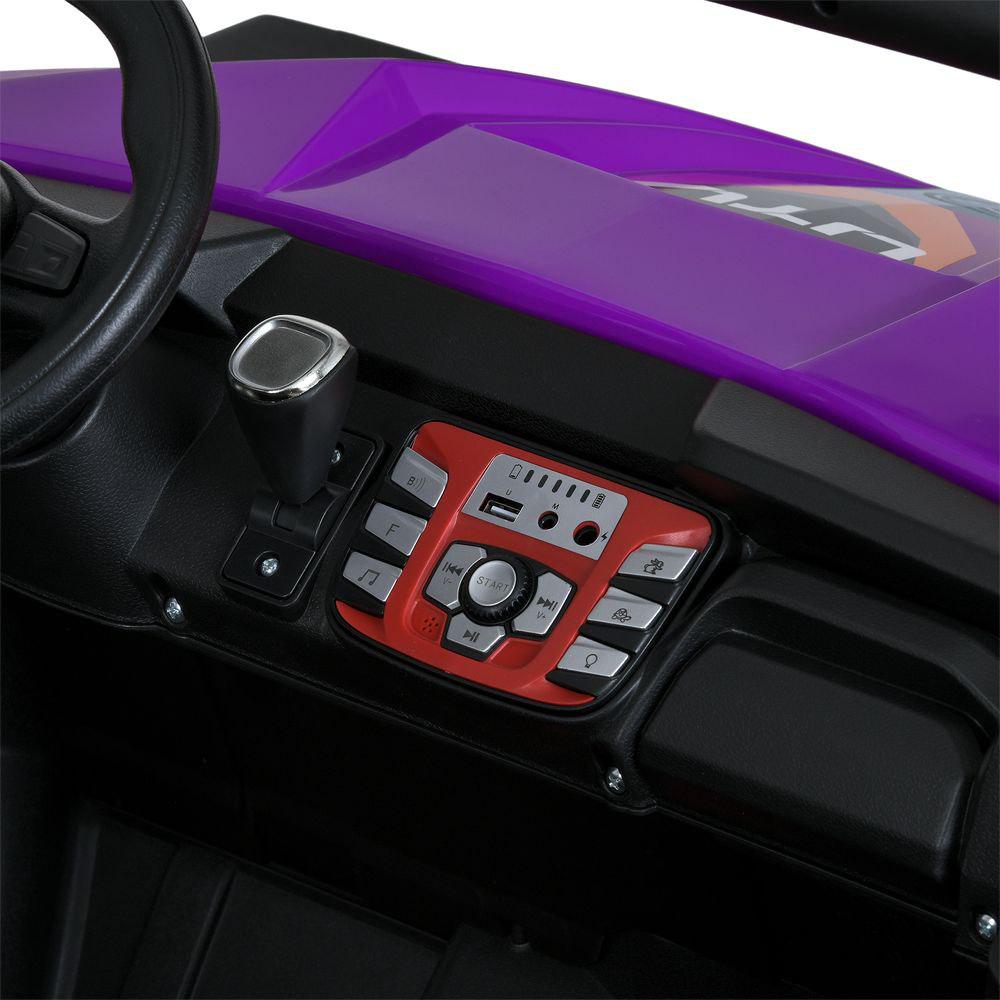 Детский электромобиль джип Bambi Racer M 6058EBLR-9 24V с 4 двигателями по 90 Вт и кожаным сиденьем Фиолетовый (27209717) - фото 5 Детский электромобиль джип Bambi Racer M 6058EBLR-9 24V с 4 двигателями по 90 Вт и кожаным сиденьем Фиолетовый (27209717) - фото 5