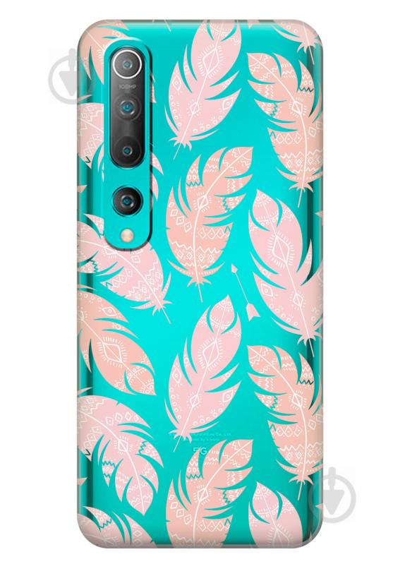 Силиконовый чехол iSwag для Xiaomi Mi 10 Розовые перья (KS2602) Силиконовый чехол iSwag для Xiaomi Mi 10 Розовые перья (KS2602)