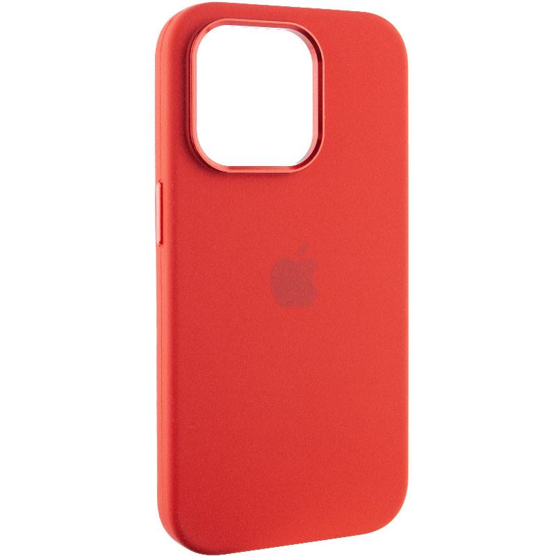 Противоударный чехол Silicone Case Metal Buttons (AA) для Apple iPhone 13 Pro Max (6.7") Красный / Red