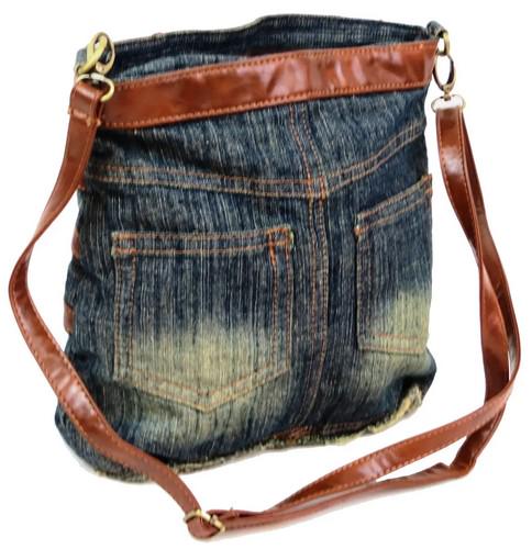 Сумка джинсовая Fashion jeans bag Юбка Темно-синий (sposupe335_Jeans8057) - фото 2