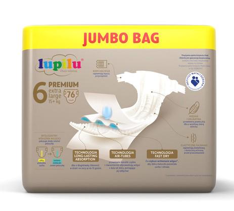 Підгузники Lupilu Premium Jumbo Bag Extra large 6 15+ кг 76 шт. (LP6-76) - фото 2