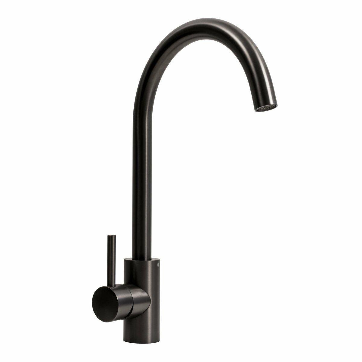 Змішувач кухонний Platinum PVD 8003А-LI Чорний (SP000032764) Змішувач кухонний Platinum PVD 8003А-LI Чорний (SP000032764)