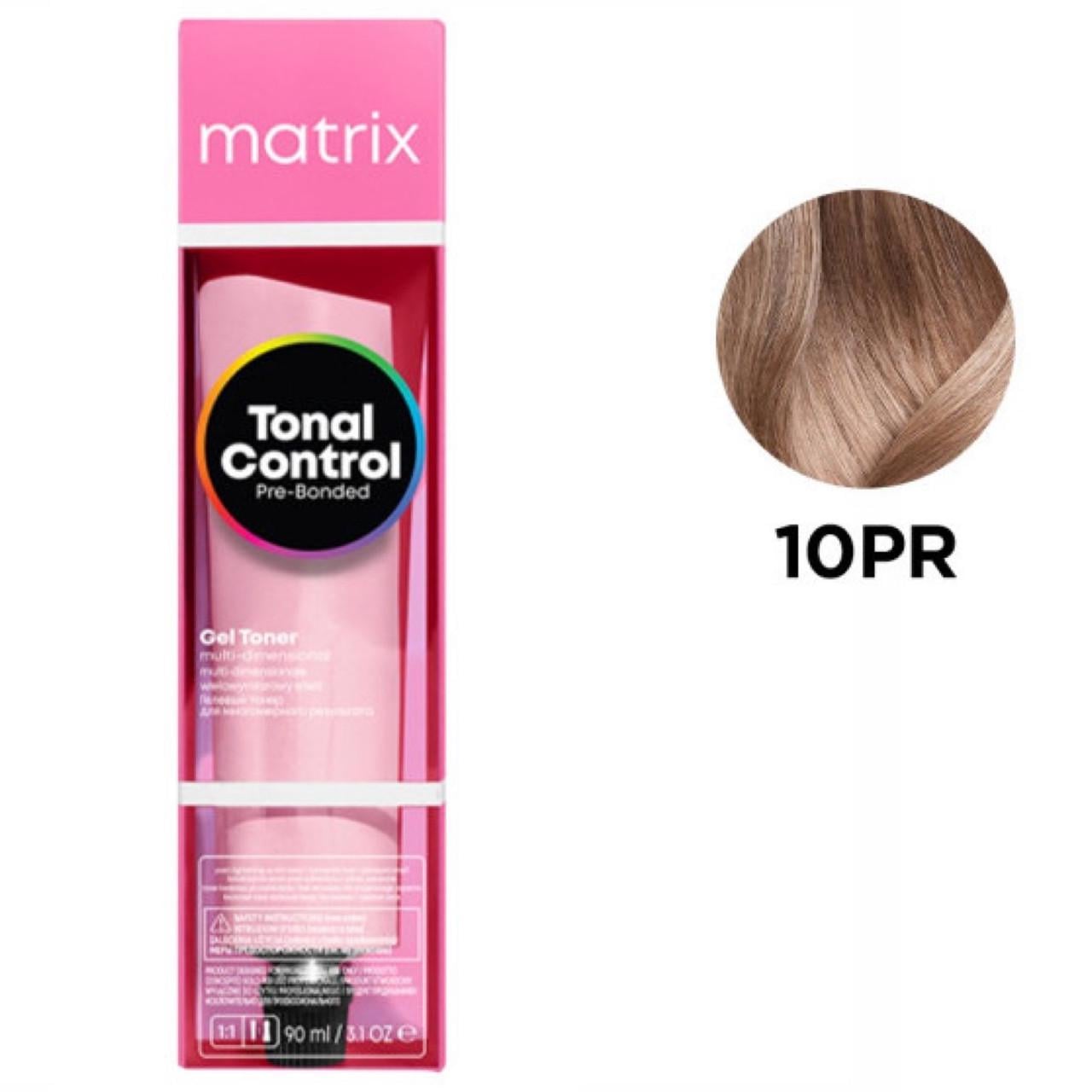 Тонер-краска гелевый на кислотной основе Matrix Tonal Control Pre-Bonded Acidic Gel Toner 10PR Экстрасветлый блондин жемчужно-розовый 90 мл