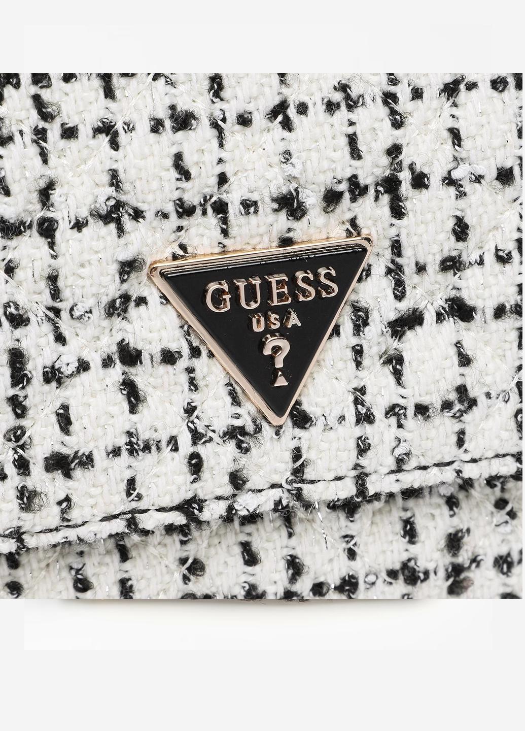 Сумка кросс боди женская твидовая Guess SPARK MICRO MINI HWTZ8700780-BKW Белый - фото 5 Сумка кросс боди женская твидовая Guess SPARK MICRO MINI HWTZ8700780-BKW Белый - фото 5