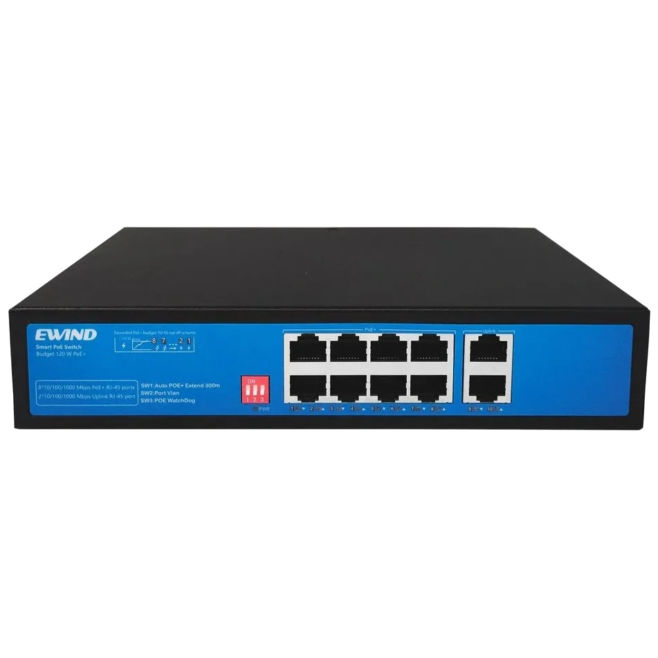 Комутатор 10 портів некерований Ewind EW-S1910G-AP PoE (3043309647)