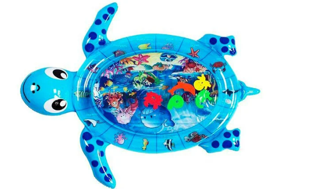Ковер водный фигурки морских жителей 100х84х8 см Синий (C 68089)