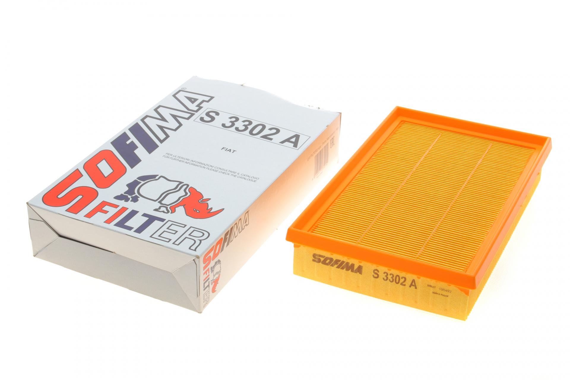 Фільтр повітряний SOFIMA для Fiat Bravo II 07-08/Stilo 1,9 JTD 01-08- (S 3302 A)