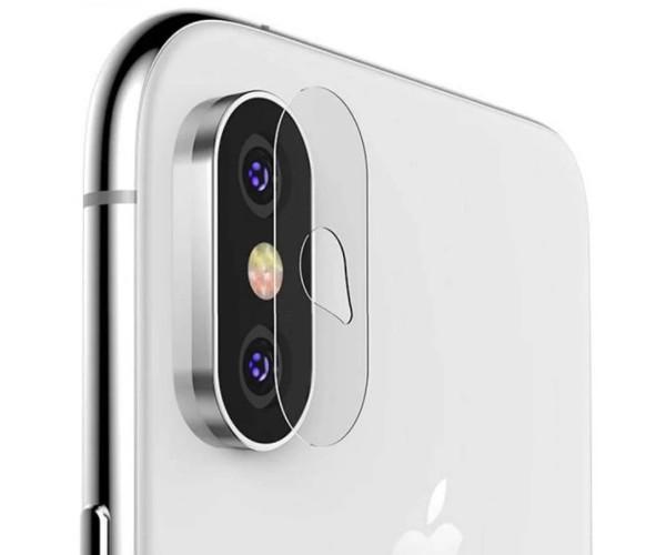 Противоударная гидрогелевая пленка Hydrogel Film на заднюю камеру для Apple iPhone X (3 шт.) Transparent