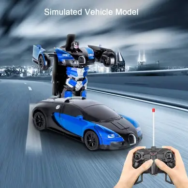 Машинка-трансформер на радиоуправлении UKC Bugatti Veyron 28 см Синий (10106) - фото 4 Машинка-трансформер на радиоуправлении UKC Bugatti Veyron 28 см Синий (10106) - фото 4