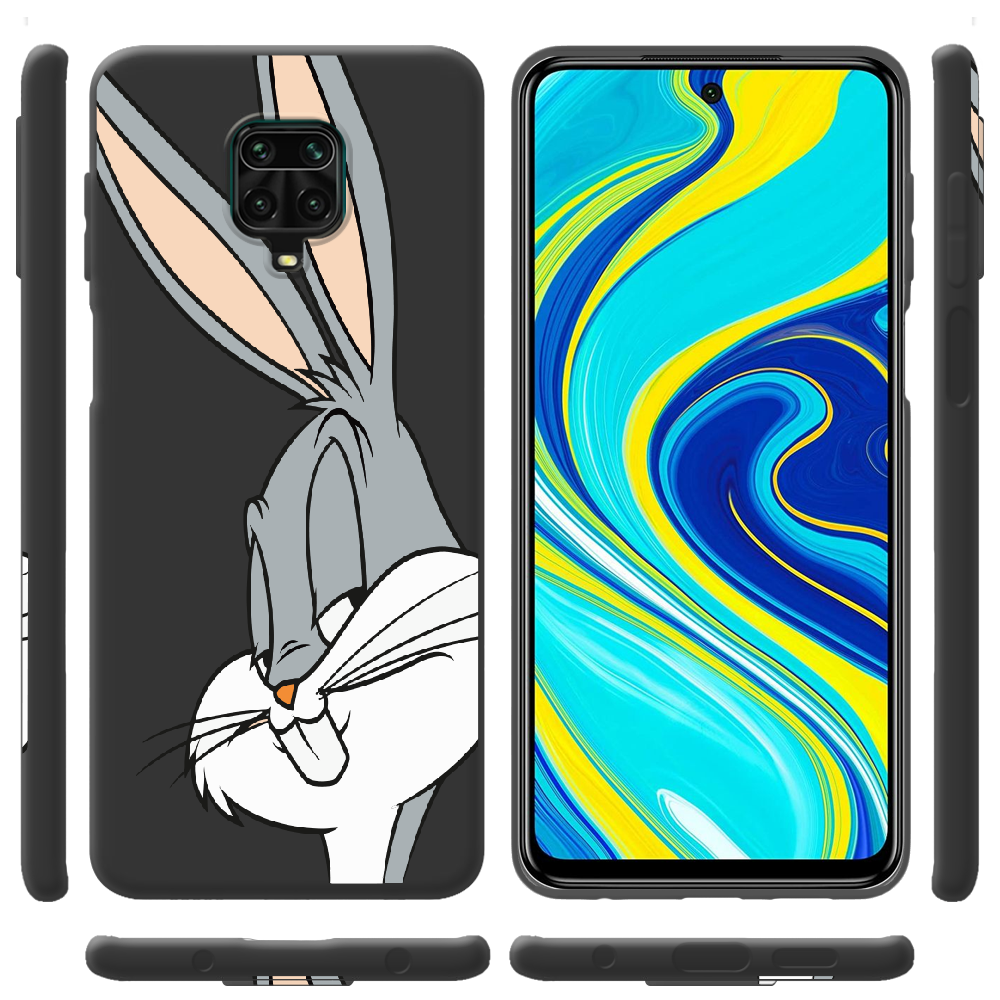 Чохол Boxface Xiaomi Redmi Note 9S Lucky Rabbit Чорний силікон (39475-bk81-39914) - фото 2