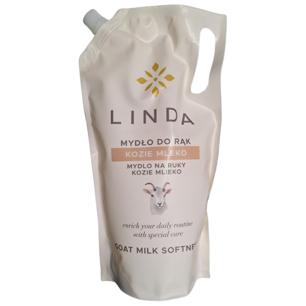 Крем-мыло жидкое Linda Козье молоко запаска 1 л (254102) Крем-мыло жидкое Linda Козье молоко запаска 1 л (254102)