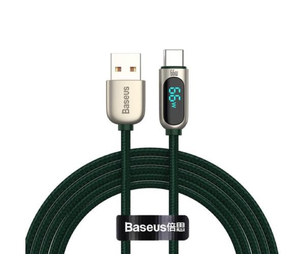 Кабель USB Data BASEUS Display USB to Type-C 66W 1 м Green