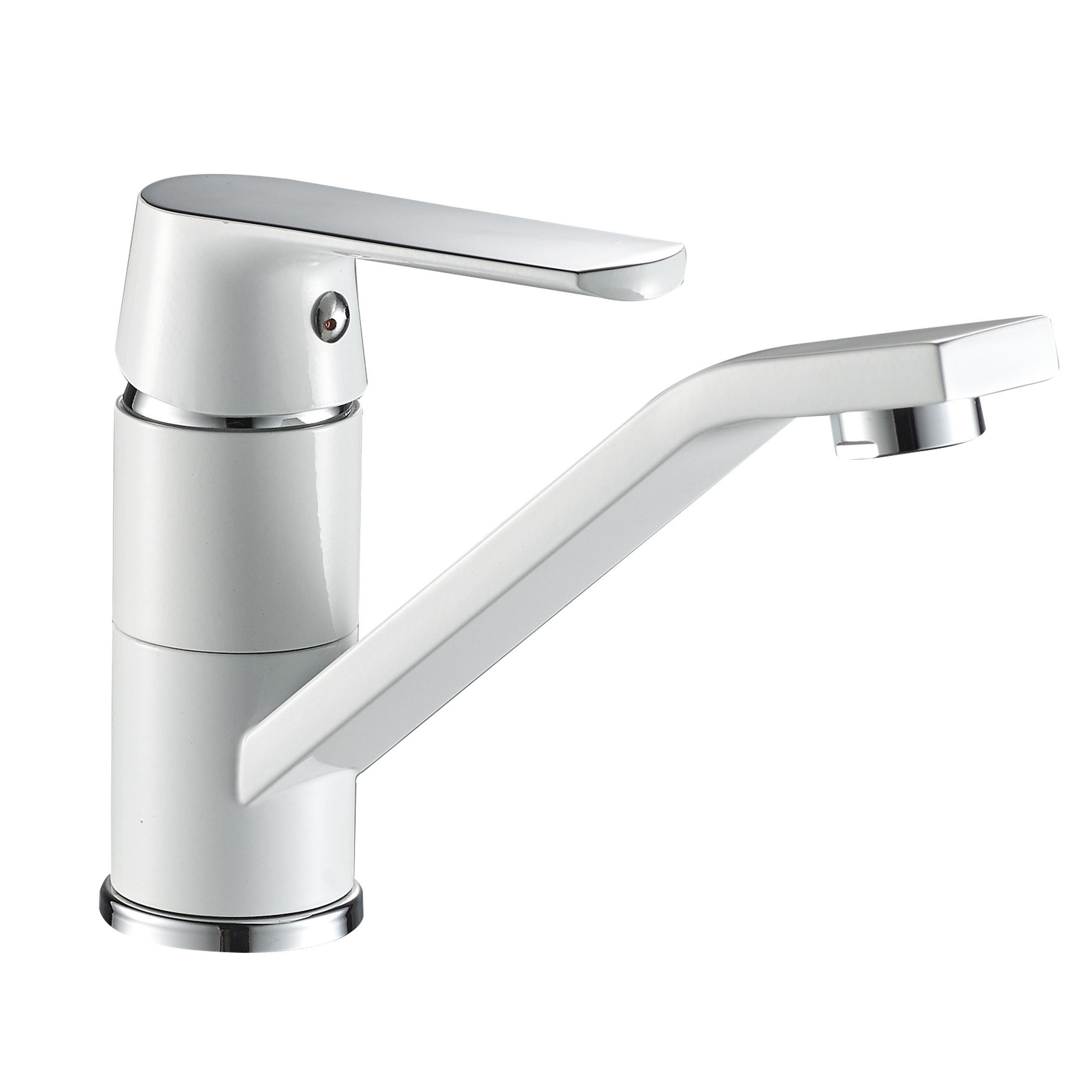 Смеситель для умывальника Globus Lux Laguna GLA-0203MQ-7-WHITE 000022566 однорычажный Белый (125844)