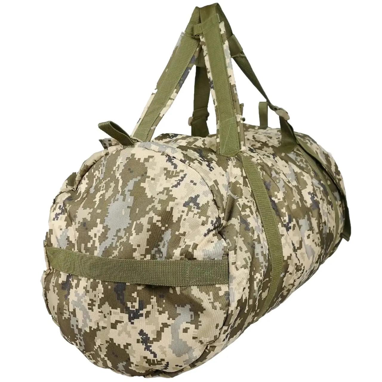 Сумка армійський Kiborg 120 л Піксель (9074) - фото 2 Сумка армійський Kiborg 120 л Піксель (9074) - фото 2