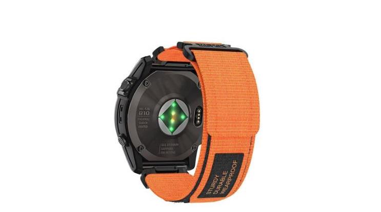Ремешок Nylon Loop для смарт-часов Garmin Tactix 8 51 мм/Instinct 2X Solar 26 мм Оранжевый Ремешок Nylon Loop для смарт-часов Garmin Tactix 8 51 мм/Instinct 2X Solar 26 мм Оранжевый