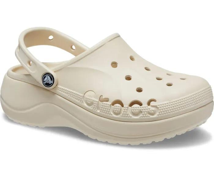 Сабо женские Crocs Baya Platform Clog M9W11 р. 42/43 27 см Winter White (208186) - фото 2