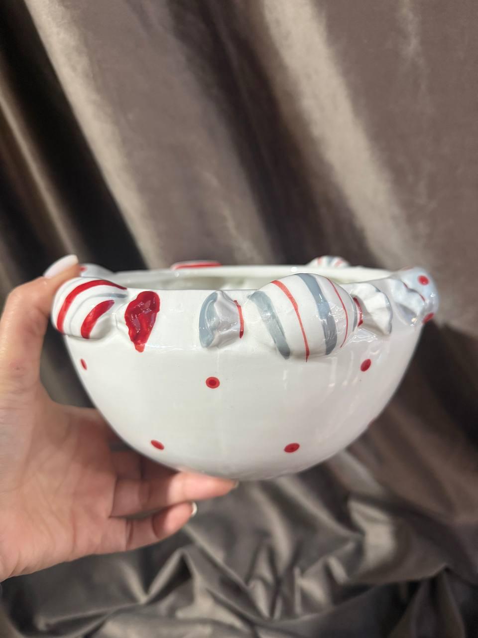 Піала новорічна Elisey Новорічні цукерки керамічна 18 см (6037-027) - фото 2 Піала новорічна Elisey Новорічні цукерки керамічна 18 см (6037-027) - фото 2