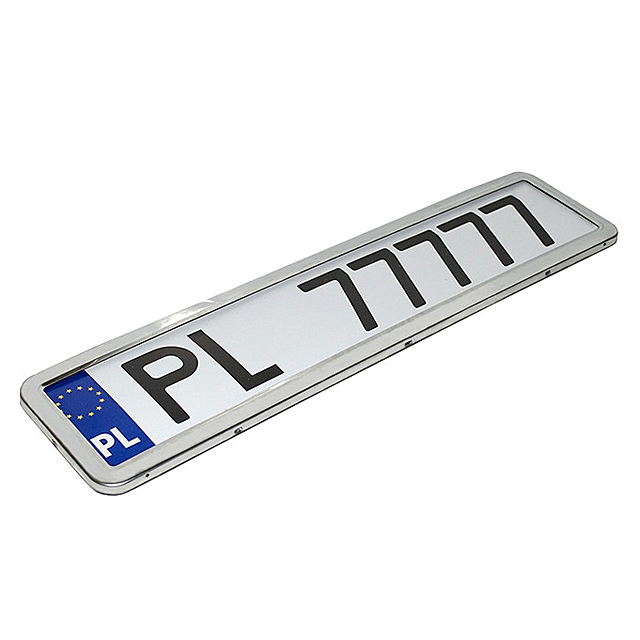 Рамка номерного знака Elegant без надписей Elegant 100 599 нержавеющая сталь (slg0004300)